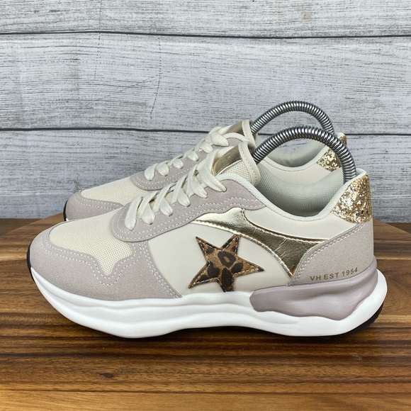 Vintage Havana Shoes - Vintage Havana Run Star Nude Glitter Sneaker Women’s Shoe Size 7